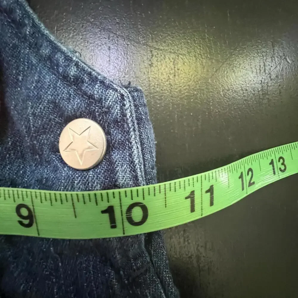 RARE Vintage Baby Einstein Blue Denim Overalls w/ Character Detail - 6m